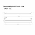 thumbnail image 2 of ZLINE Emerald Bay Double Towel Rail in Brushed Nickel (EMBY-TRD-BN), 2 of 2