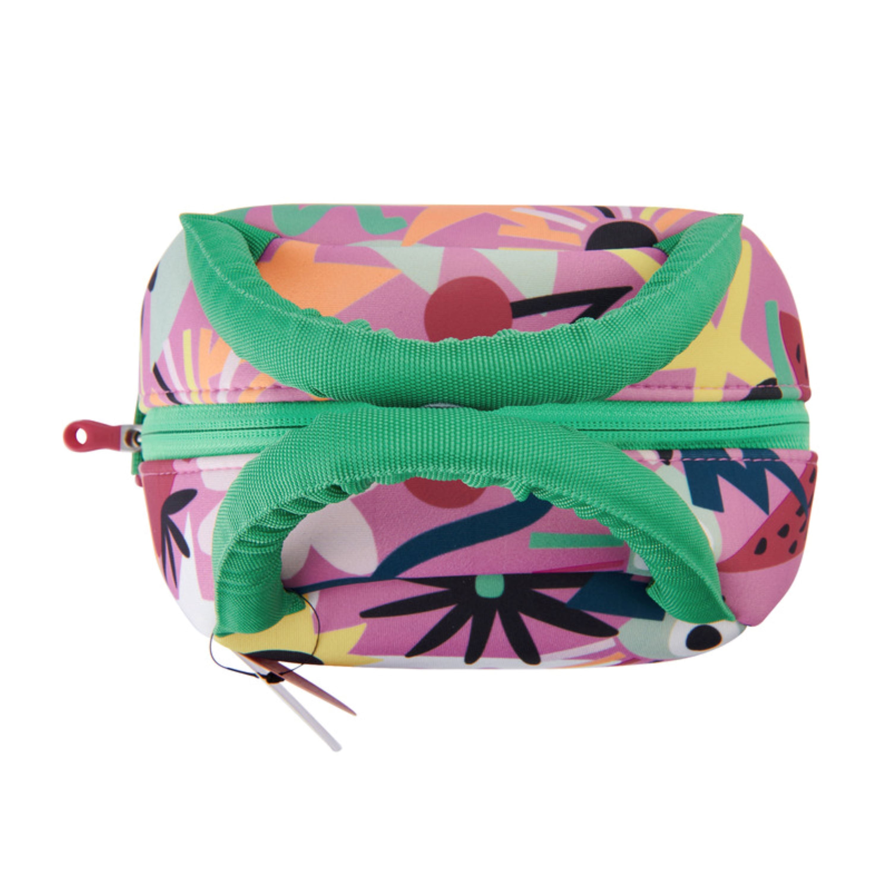 BUILT Neoprene Reusable Insulated Kid's Lunch Bag, Watermelon Collage Pink