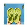 thumbnail image 4 of Frontwalk Women Flip-flops Soft Cushion Sandals Wedge Footbeds Daily Non-slip Thong Ladies Arch Support Slides Green 7-7.5, 4 of 7