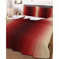 thumbnail image 2 of Quilts Twin Size, Red Black Khaki Ombre Soft Comforter Bedding Set for Bed, Modern Abstract Art Gradient Lightweight Quilted Bedspread with Pillow Cover(2 Pieces) for All Season, 68x86 Inch, 2 of 6