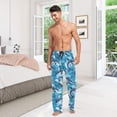 thumbnail image 5 of Top-kevin Dolphin Sea Wave Pajama Pants for Men Comfort Sleep Lounge Bottoms Straight-fit with Pockets S-XXL, 5 of 6