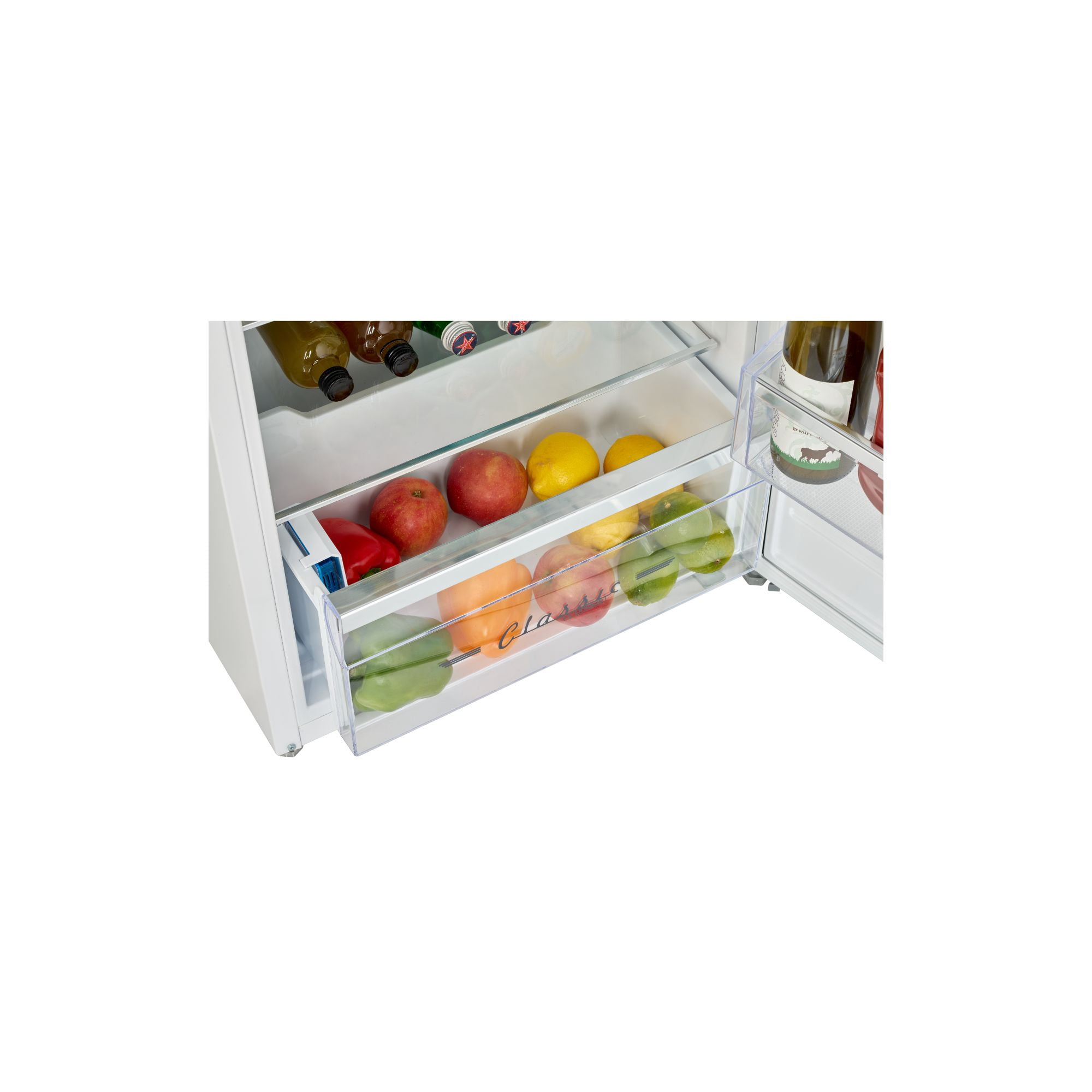 Classic Retro 7.5 cu ft Top Mount Refrigerator in Marshmallow White