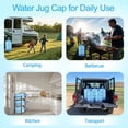 thumbnail image 5 of 5 PCS Upgrade 3 & 5 Gallon Water Jug Cap, Reusable Replacement Caps, Non Spill & Leak Free Lids for 55mm Water Bottle, 5 of 7