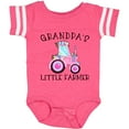 thumbnail image 3 of Inktastic Grandpa's Little Farmer- Pink Tractor and Flowers Boys or Girls Baby Bodysuit, 3 of 5
