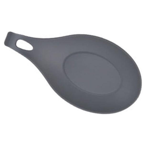 Billuyoard Soporte para cuchara, bandeja para cuchara, vajilla, , estante para cucharas, suavidad multicolor, lavable, restaurante, sin olor, Cocina y Comedor Gris