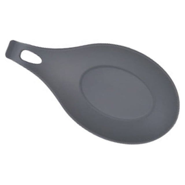 Billuyoard Soporte para cuchara, bandeja para cuchara, vajilla, , estante para cucharas, suavidad multicolor, lavable, restaurante, sin olor, Cocina y Comedor Gris