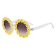 thumbnail image 1 of Gafas de sol retro con diseño de margaritas para mujer, gafas de sol con diseño de flores redondas, modernas, para discotecas y festivales, 1 of 5