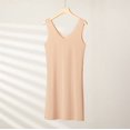 thumbnail image 1 of Vestido de verano de talla grande para chica gordita, de seda helada, ultrafino, sin costuras, de tela suave y agradable al tacto, camisón sexy con base de tirantes, 1 of 6