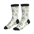 thumbnail image 4 of Crew Socks for Women Men, Bee bumblebee daisy flower cute  Moisture Running Athletic Football Striped Socks Cushion Tube Socks, 4 of 7