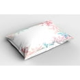 thumbnail image 2 of Ambesonne Winter Pillow Sham 2 Pack, Winter Inspired Pastel, 26"x20", Coral Blue Pale Green, 2 of 3