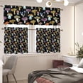 thumbnail image 2 of Mushroom Kitchen Curtain and Valances Set 3 Pack Farm Short Curtain Sets Living Room Bedroom Office Cafe Home Decor Accessories Window Treatments Drapes Tiers, 2 of 6