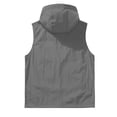 thumbnail image 5 of MaFYtyTPR Women's Sleeveless Zip Up Hoodie Vest Lightweight Casual Hooded Jacket with Chest Pockets for Outdoor Activities Dark Gray M, 5 of 7