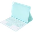 thumbnail image 1 of Étui Clavier 10 Pouces, avec Fonction Pavé Tactile, Facile à Transporter, Emplacement pour Stylo Intégré, Effet Anti-Chute, pour Clavier Air Tablette iOS (Joint Rond Jaune + Étui en Cuir), 1 of 5