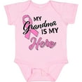 thumbnail image 3 of Inktastic My Grandma is My Hero Breast Cancer Awareness Boys or Girls Baby Bodysuit, 3 of 5
