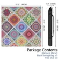 thumbnail image 2 of Floral Mahjong Mat for Table, 31.5*31.5in Anti Slip American Mahjong Table Cloth, Noise Reduction, Neoprene Mah jongg Mat with Carrying Bag & 3 Dices, Mahjong Set Gift for Board Tile Games Mats, 2 of 7