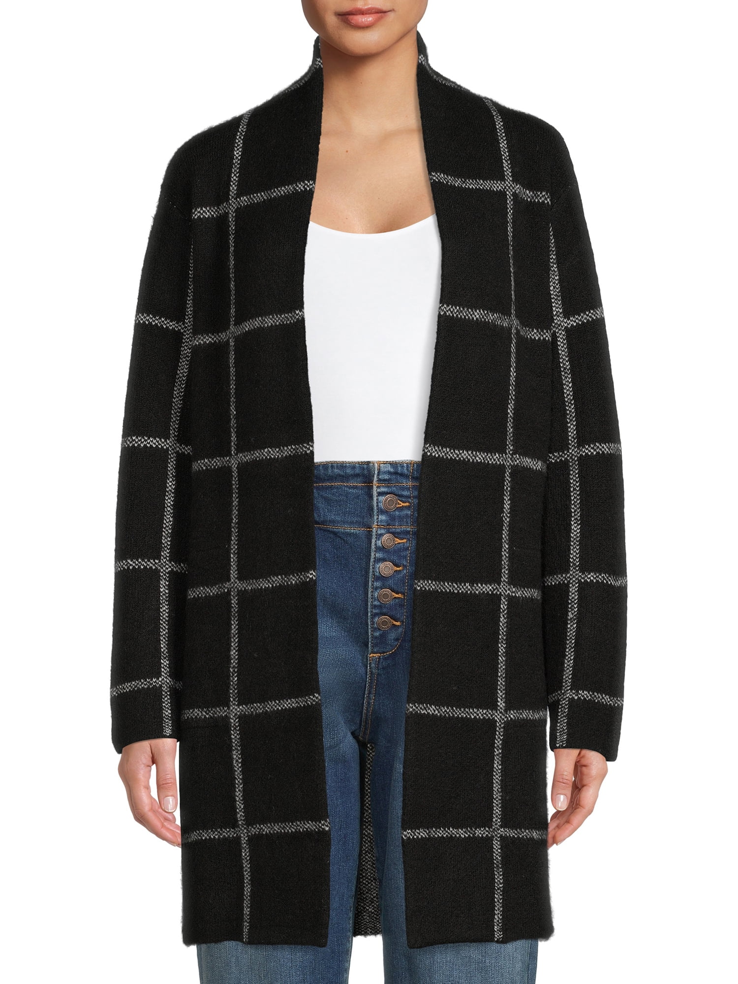 Tru Women's Open Front Cardigan Sweater 