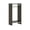 Black, variant on Easy Track 2-Shelf Double Hanging Closet Organizer System, White