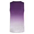 thumbnail image 4 of Scyoekwg Womens Tank Tops Casual Dressy Blouse V-Neck Sleeveless Tank Tops Gradient Printed Summer Suspenders Loose Sling Shirts (Purple,XXL), 4 of 4