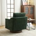 thumbnail image 3 of Ktaxon 360° Swivel Accent Chair Soft Chenille Fabric Arm Chair High Resilience Cushion Ideal for Living Room  Bedroom Furniture Green, 3 of 6