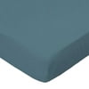 SheetWorld Fitted 100% Cotton Percale Play Yard Sheet Fits BabyBjorn Travel Crib Light 24 x 42, Solid Teal Woven