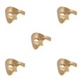 thumbnail image 2 of Wisewang Wide Application Half Face Mask For Various Occasions Half Face Masquerade Masks Made With Plastic golden 5Set, 2 of 6