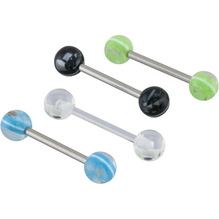 14g Glitter Barbell Tongue Value