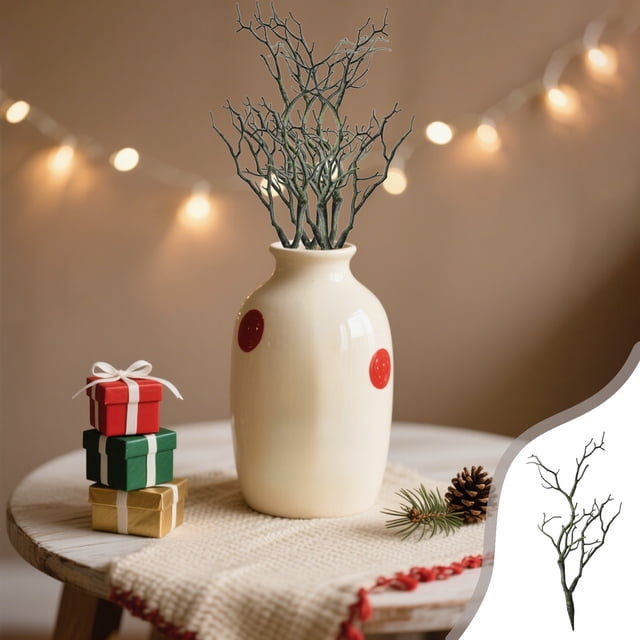 Rvkxad Realistic Simulation Plant Branches, Handmade Plastic Foliage for Party Home Decor, Natural Looking Tree Accents
