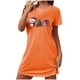 thumbnail image 5 of Camisón corto de talla grande para mujer, camisón de manga corta con estampado de pecho a la moda, camisón para mujer, 5 of 5