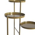 thumbnail image 2 of O'force Tri-Level Metal Plant Stand Gold, 2 of 7