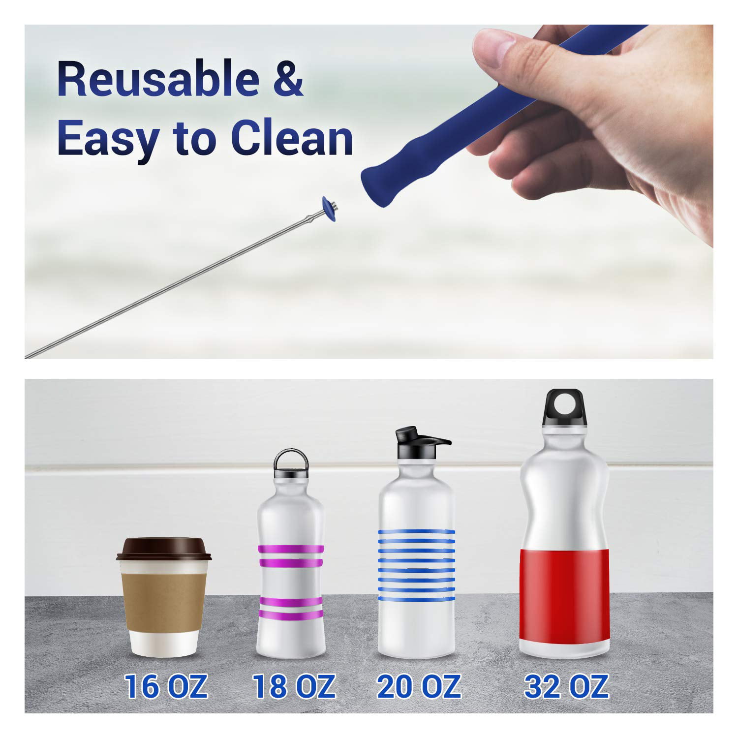 Portable 4 Collapsible Straws with 4 Cases and 4 Cleaning Brushes BPA Free 30&20 oz Tumbler Compatible for Travel,Office Allyooly Silicone Straws Drinking Reusable