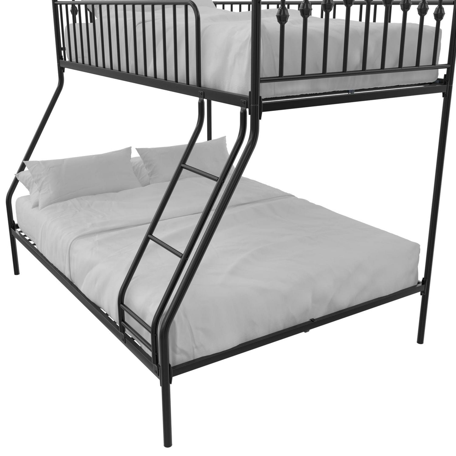 Novogratz Bushwick Metal Bunk Bed, Twin/Full, Black