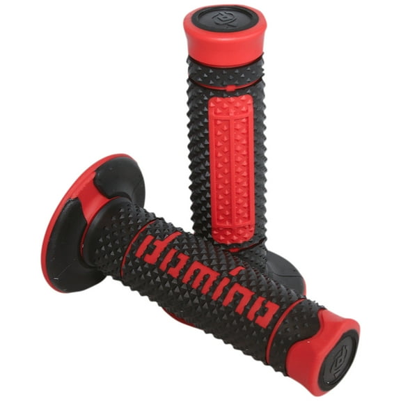 Domino Diamonte Black/Red Twist Throttle Handlebar Grips (A26041C4240A7-0)