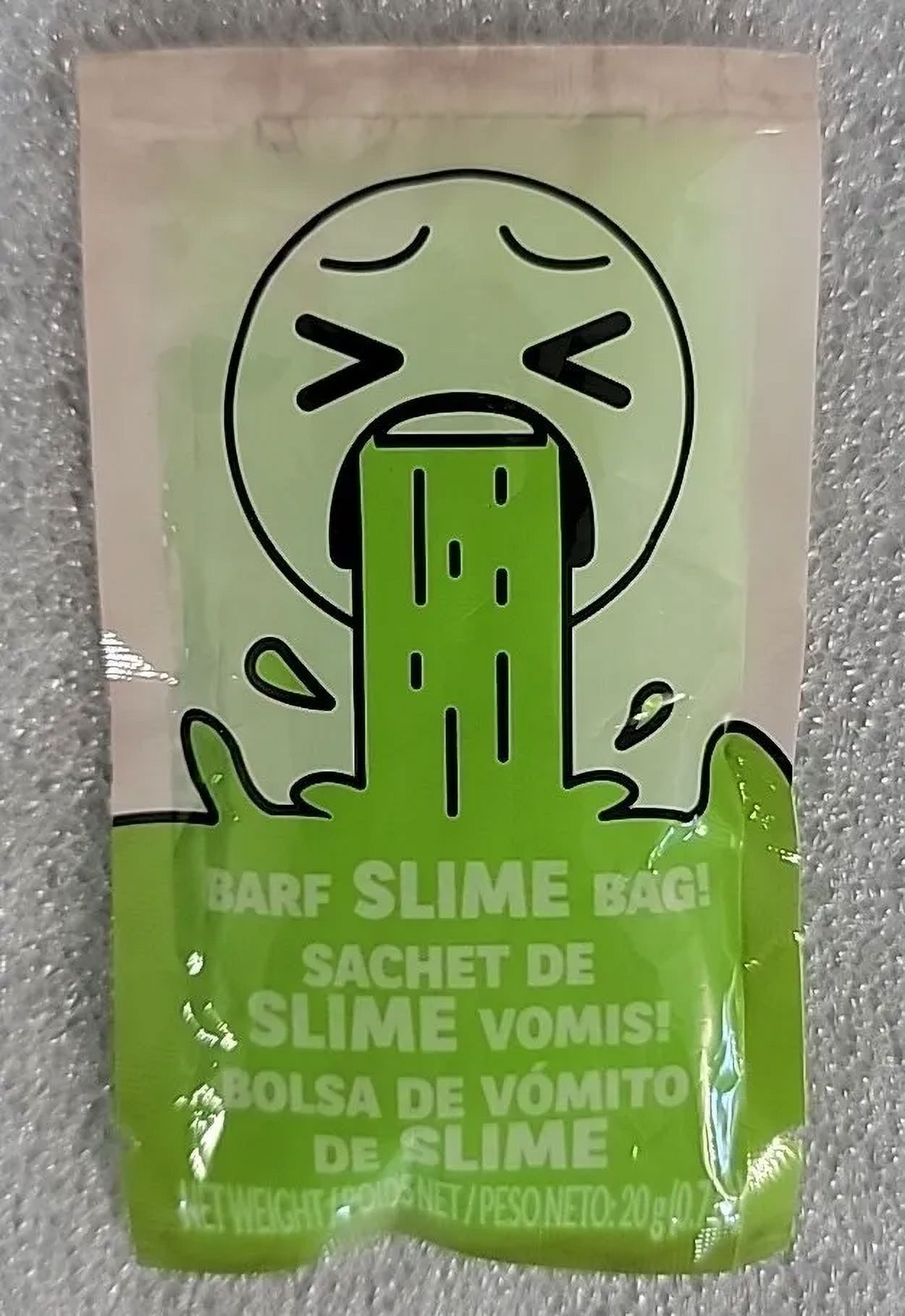 Zuru MEGA GROSS MINIS Lot of 25 Green Barf Slime Vomit Bags (0.7oz) Each Bag