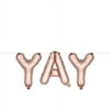 Rose Gold YAY Mylar Balloon by Cakewalk