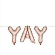 Rose Gold YAY Mylar Balloon by Cakewalk