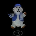 thumbnail image 2 of Northlight 27" Blue and White Pre-Lit Hanukkah Dreidel Bear Outdoor Decoration, 2 of 2