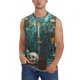 thumbnail image 1 of Balery Baroque Floral Still Life Camisetas sin mangas para hombre, absorbe la humedad y protege contra el mal olor.-Small, 1 of 7