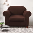 thumbnail image 2 of CHUN YI Housse de Canapé Extensible 2 Pcs à Carreaux avec Coussin, 2 of 6