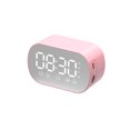 thumbnail image 1 of Altavoz Bluetooth inalámbrico HD reloj despertador reloj con espejo tarjeta Radio regalo mini estéreo, 1 of 5