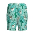 thumbnail image 4 of Rocae Alapaca in Boho for Men's Soft Sleep Pajama Shorts, Waistband and Pockets, 4 of 9