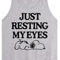 thumbnail image 2 of Peanuts - Resting My Eyes Snoopy - Men's Jersey Tank Top, 2 of 5