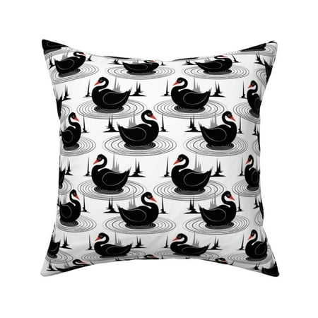 Black Swan Australia Animal And Throw Pillow Cover W Optional