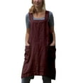 thumbnail image 3 of Faithtur Casual Vintage X Shape Back Sleeveless Cooking Apron with Pockets, 3 of 5