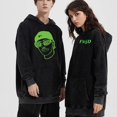 thumbnail image 2 of Ferxxo-Sudadera con capucha para hombre, ropa de calle informal de gran tamaño, estilo hip hop, Unisex, 3XL, 2 of 4