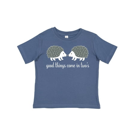 

Inktastic Twin Hedgehogs Baby Gift Gift Toddler Boy or Toddler Girl T-Shirt