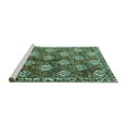 thumbnail image 2 of Ahgly Company Machine Washable Indoor Rectangle Persian Turquoise Blue Traditional Area Rugs, 2' x 3', 2 of 4