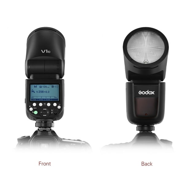  Godox V1 V1-C V1C Round Head Camera Flash for Canon, 2.4G  Wireless Speedlight 1/8000s HSS TTL Speedlite for Canon, 2600mAh Li-ion  Battery, 480 Full Power Shots, 10 Levels LED Modeling