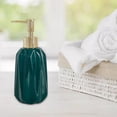 thumbnail image 1 of de Jabón Simple Botella de Loción 300ml Cerámica Decorativa Recargable para Encimera Accesorios de Baño Baño Champú Gel Soledad Dispensador de loción de jabón, 1 of 10