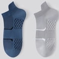 thumbnail image 5 of EOYWHK Men's Ankle Socks Low Cut Breathable Moisture Wicking Athletic Running Gym Socks Mesh Massage Bottom No Slip Socks Blue Free Size, 5 of 5