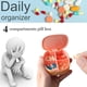 thumbnail image 5 of Cute Pill Organizer Small Pill Box Portable Travel Pill Box for Purse Small Daily Pill Cases for Vitamin Fish Oil Supplements Container (Pink,2 ）, 5 of 5